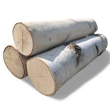 Birch wood lumber and Logs